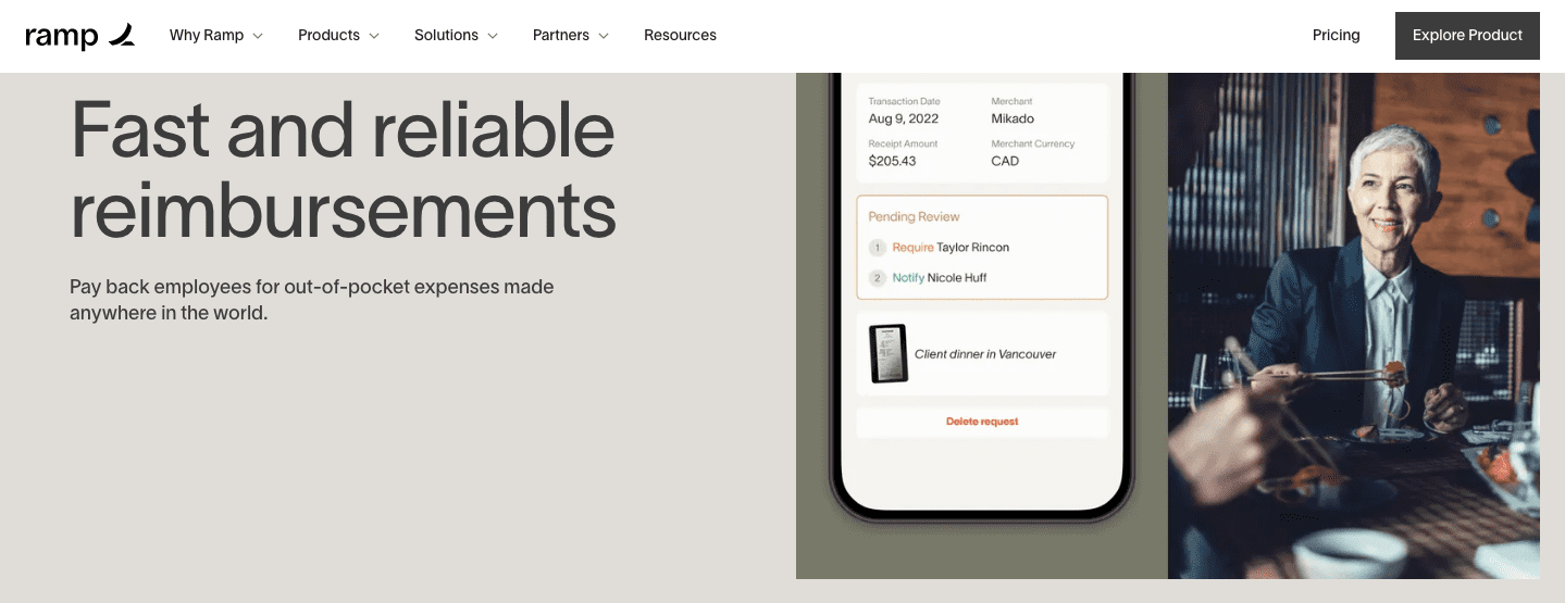 expense reimbursement software ramp