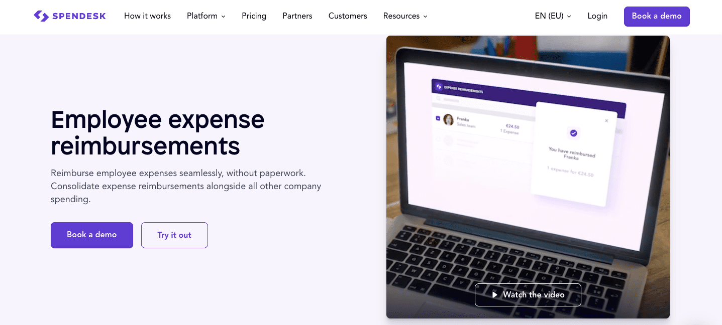 expense reimbursement software - spendesk