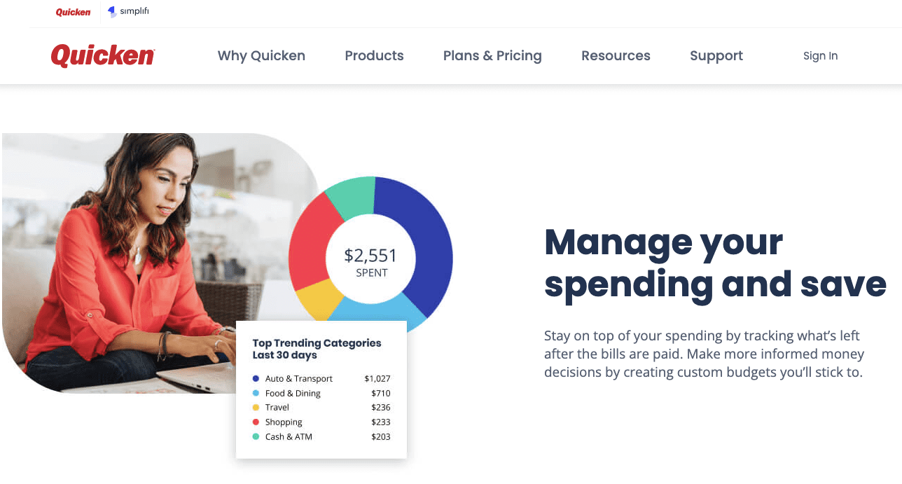 expense reporting software - quicken