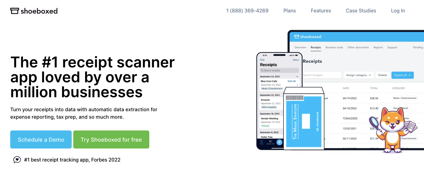 shoeboxed receipt scanner app